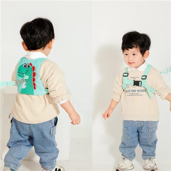 Toddler Leash-Baby Walking Safty Harness and Child Anti Lost Wrist Link